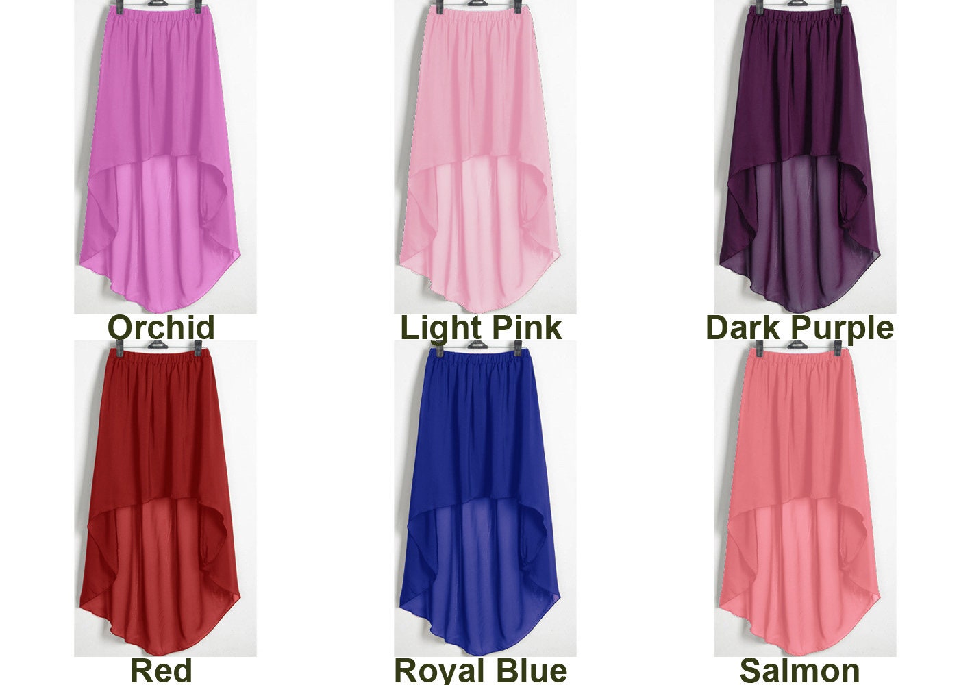 Chiffon Asym Skirt for Women Lady Girl Short Skirt Retro - Etsy