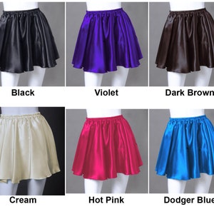 Satin Mini Skirt for Women Lady Girl Short Shiny Skirt Retro - Etsy