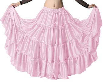 Gonne Bohemien Da Donna 25 Iarde Tribali, ATS, Belly Dancing Blu Tinta Bianca - Foto 8