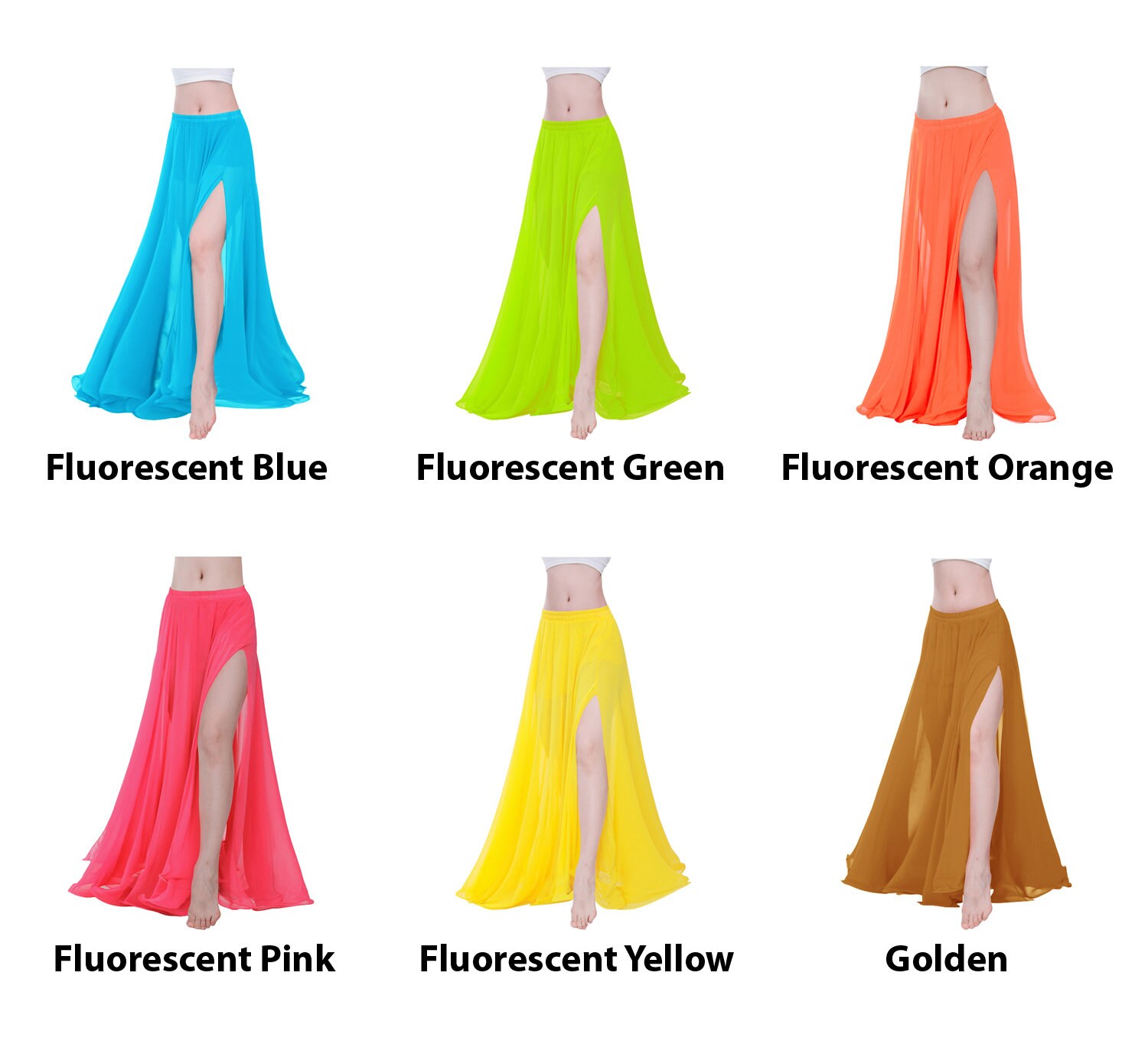【COLOR iN ID】Balletcore Chiffon Two-Way Top/Skirt DA3100 Circle skirt, chiffon (DA3100) | Grishko® Buy online