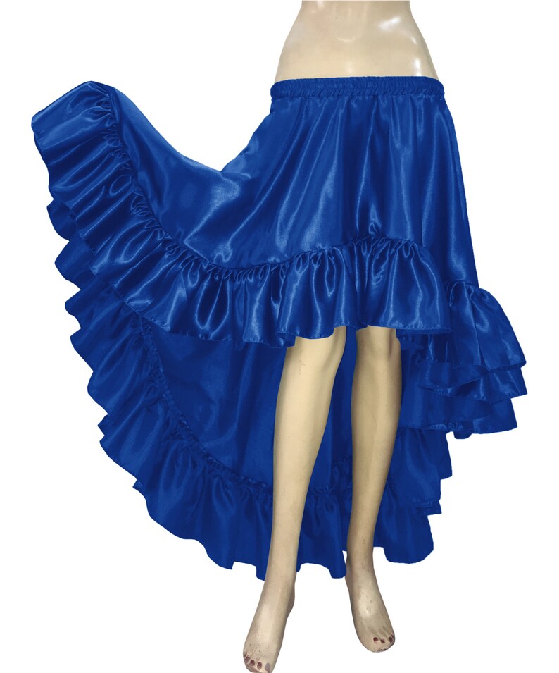 Designer Flamenco Skirts Satin Full Circle Skirt With 12 Yard Etsy