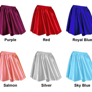 Satin Mini Skirt for Women Lady Girl Short Shiny Skirt Retro - Etsy