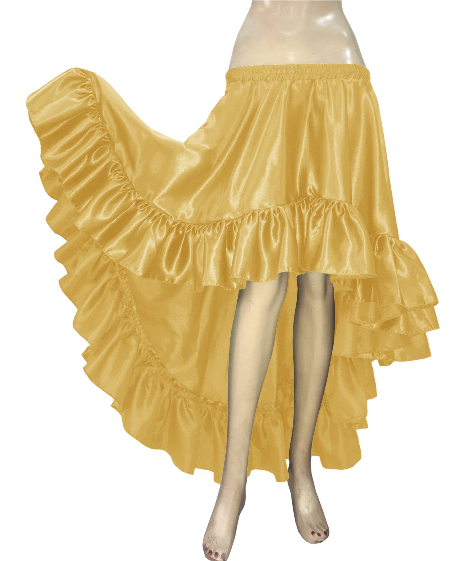 Designer Flamenco Skirts Satin Full Circle Skirt With 12 Yard Etsy