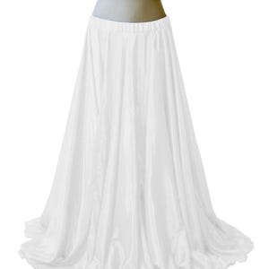 Falda de satén de 101 cm de largo, falda de panel tribal para danza del vientre, falda gitana de 8,6 m, falda maxi de satén, fusión tribal de 360 grados imagen 16