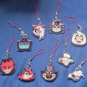 Hazbin Hotel Phone Charms