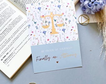 Finally an Attorney - Legal card for newly qualified lawyers/Attorney