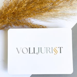 Carte postale d'avocat pleinement qualifié - Carte élégante pour avocats pleinement qualifiés, avocats (nouvellement qualifiés)