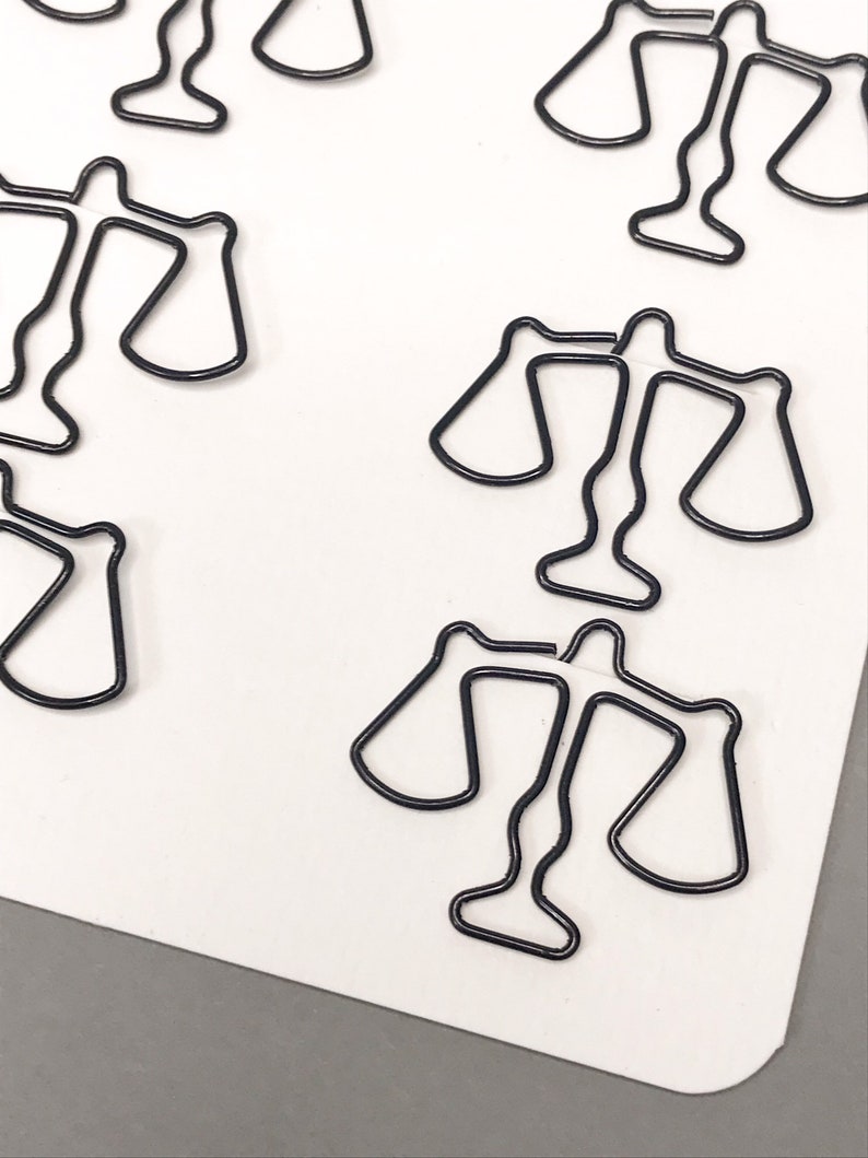 Paper clip scales of justice, gift for lawyers, attorneys, tax advisors, judges etc. image 3