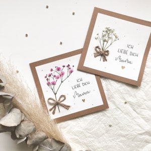 Tarjeta de felicitación | Te amo mamá | Personalizable