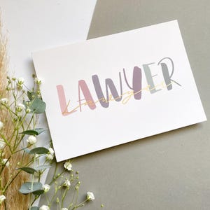 Cartão postal de advogado - cartão legal elegante para advogados qualificados