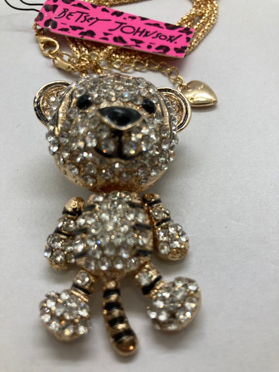 Betsey Johnson tiger necklace