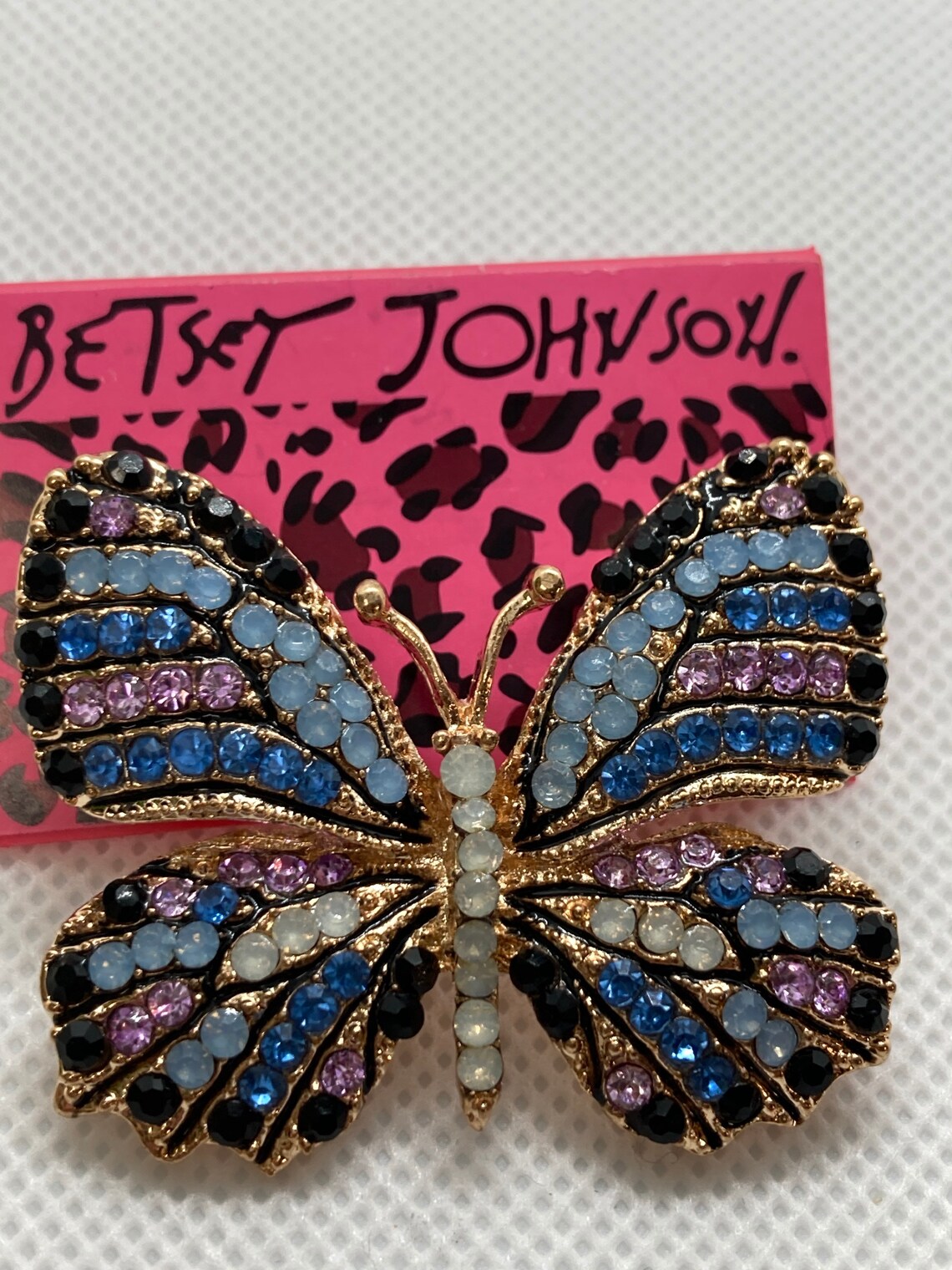 Betsey Johnson butterfly brooch/pin Etsy