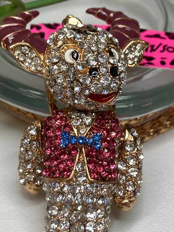 1 Pezzo Collana Con Ciondolo Color Oro Doppio Umano E Animale, In Forma