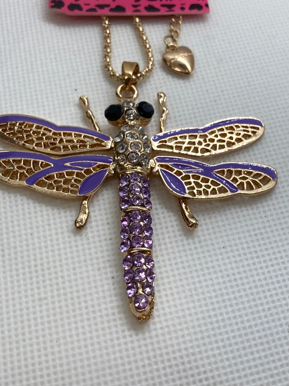 Betsey Johnson Dragonfly Necklace - Etsy