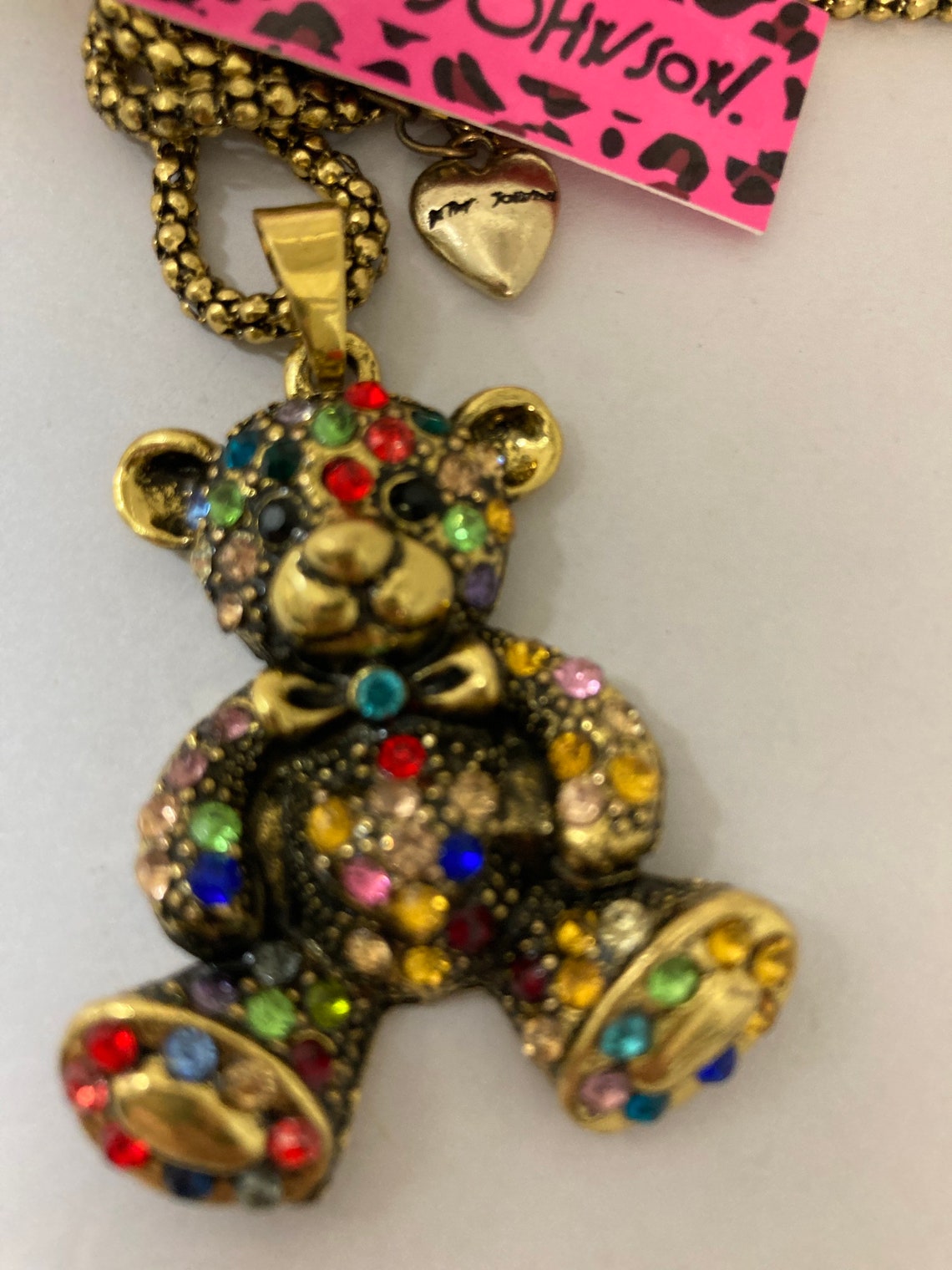 Betsey Johnson necklace Etsy