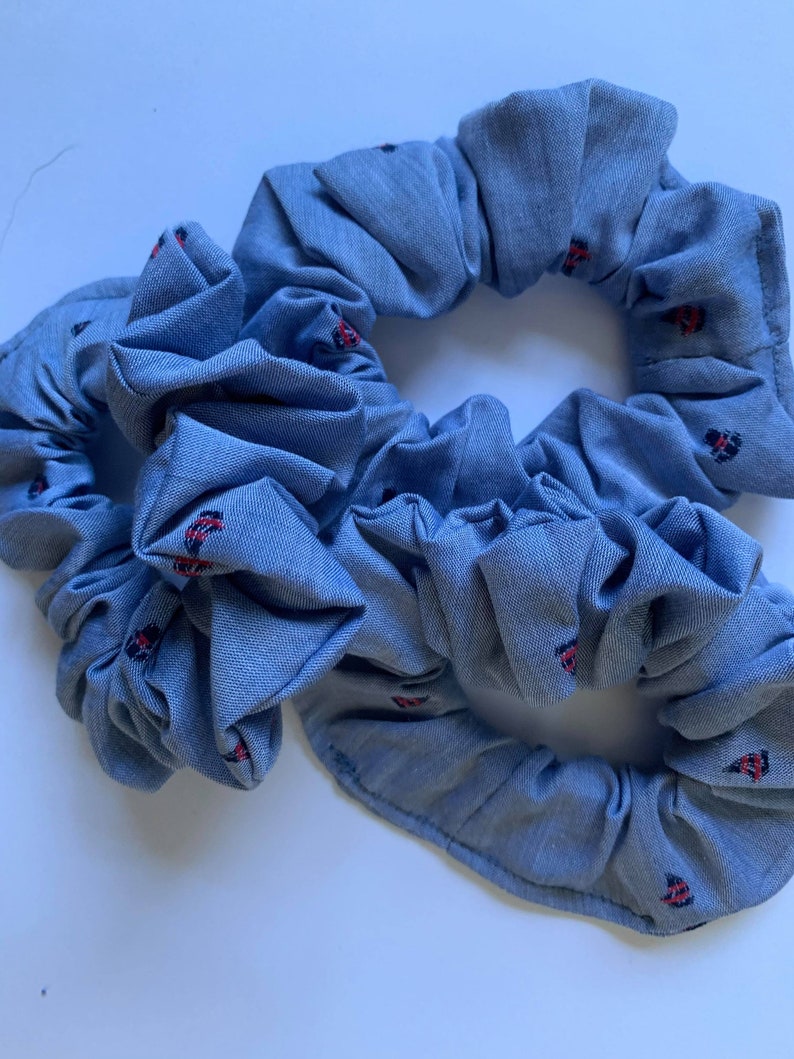 Sailboat Anchor Scrunchie