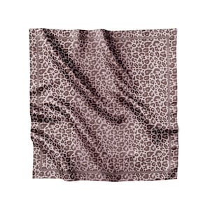 Silk Scarf - Leopard Savannah - Midi Silk Scarf Twill - Designed in Munich. Made in Italy.