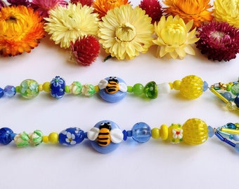 Gorgeous Colors Beaded Purse Charm/Zipper Pull- OOAK Purse/Bag Charm- Gift for Her- Beaded Charm for Backpack Purse Journal Planner Keychain