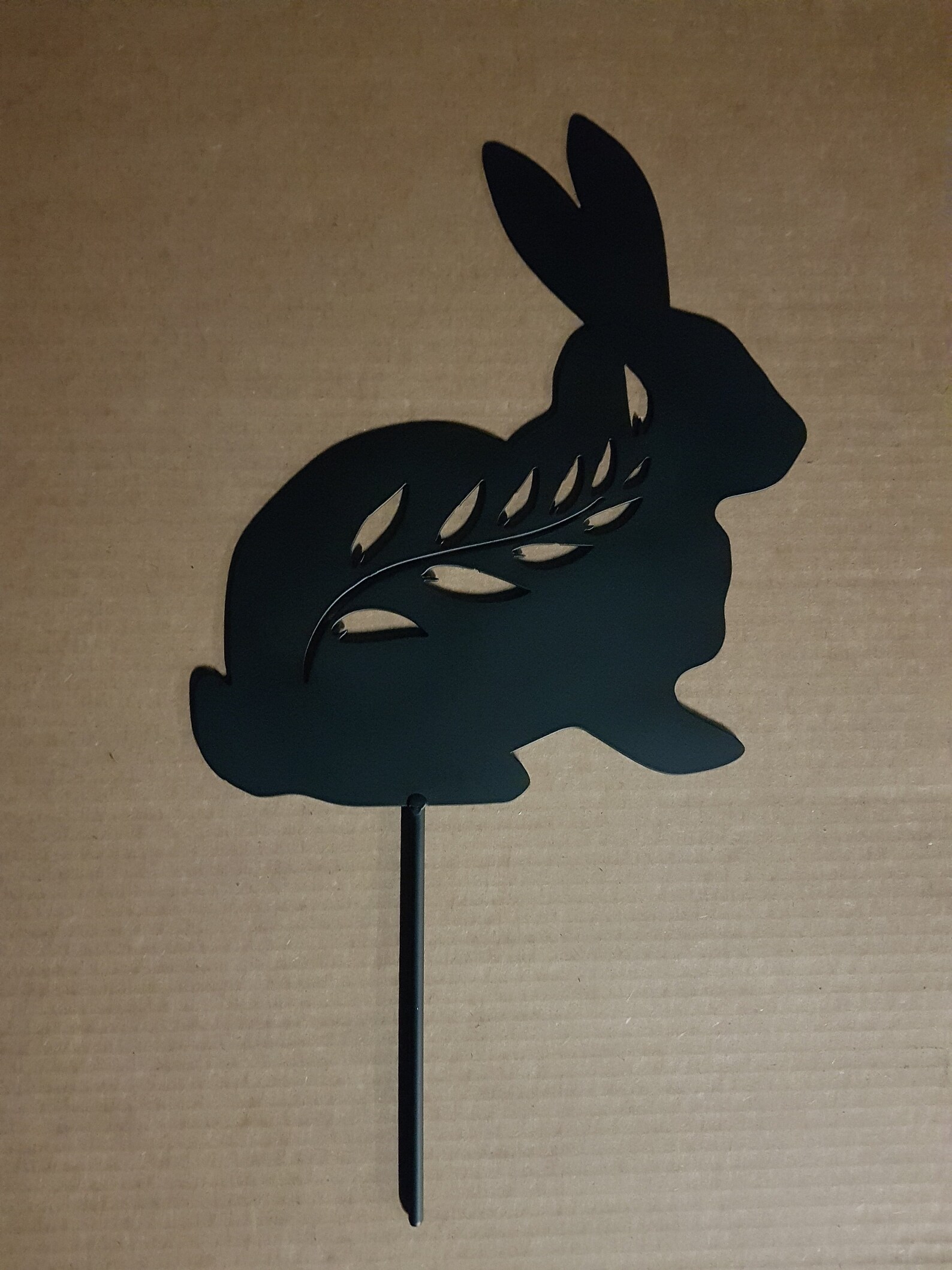 Garden Bunny, Bunny Garden Stake, Garden Art, Muskoka Garden Art - Etsy