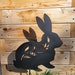 Garden Bunny, Bunny Garden Stake, Garden Art, Muskoka Garden Art - Etsy