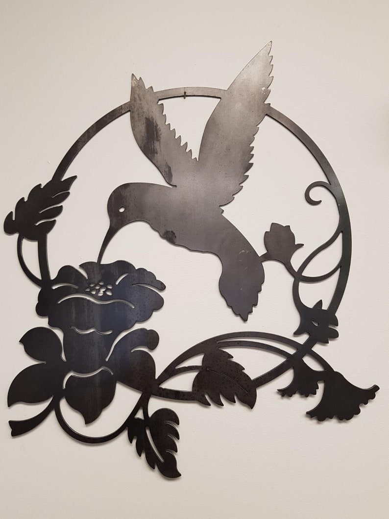 Hummingbird Metal Sign, Metal Art, Hummingbird Etsy