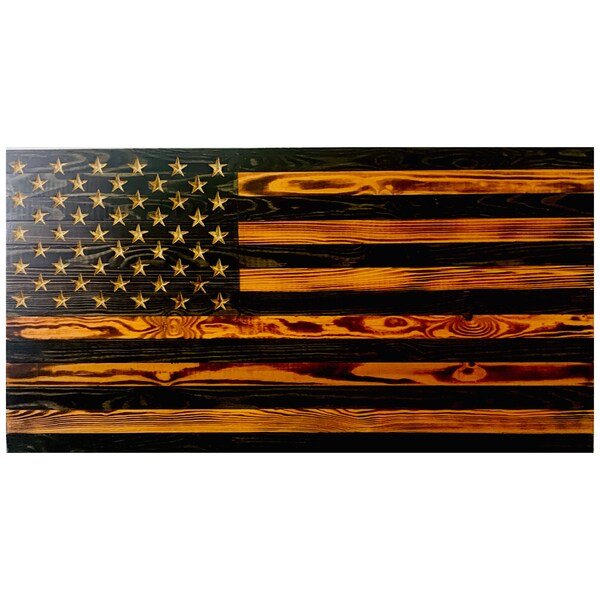 Wooden American Flag Wall Art Etsy