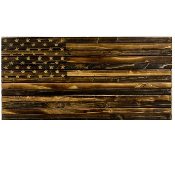 Wooden American Flag Wall Art Etsy