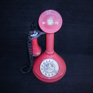 Retro Rotary Phone Desk Telephone  1984s