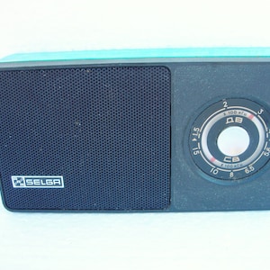 Vintage Kleines Radio WORKING Transistor Portable UKW Radio UdSSR 1970er Jahre
