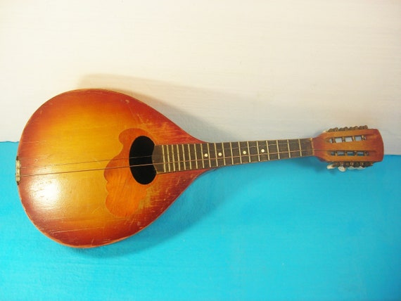 Beautiful Vintage Mini Mandolin 12 Musical Instrument Collectable Art Decor