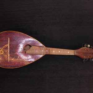 Vintage Mandolin Musical Instrument  USSR 1960s