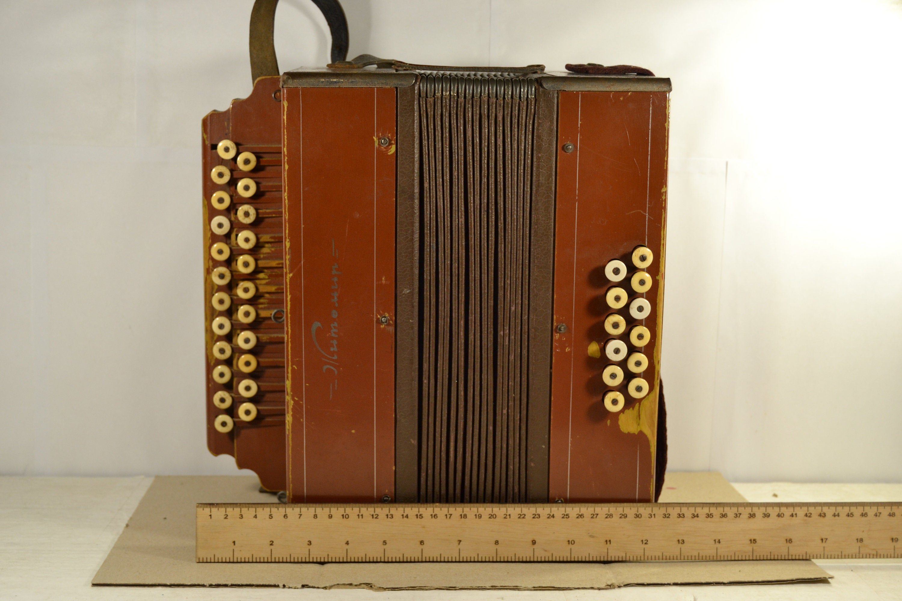 美品？アンティークTombo　ACCORDION　レッド TOMBO TOMBO トンボ アコーディオン 入門向け ピアノ式 37鍵盤
