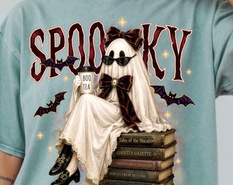 Spooky Bookish png ,Book love Halloween , Boo-jee Ghoul,Ghost Librarian  (Digital Download)