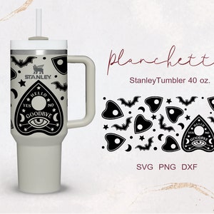 Planchette Halloween Spooky season Autumn wrap for no Cup Quencher tumbler 40 oz.  PNG,DFX,SVG file for Cricut, digital download