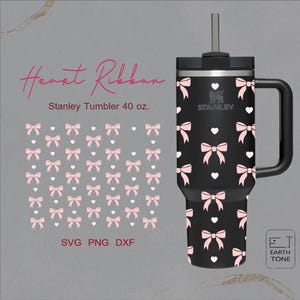süßes Herzband Coquette niedlich ganz wickeln für Quencher Cup becher 114 ml. dxf, png, svg Datei für Cricut, digitale Datei