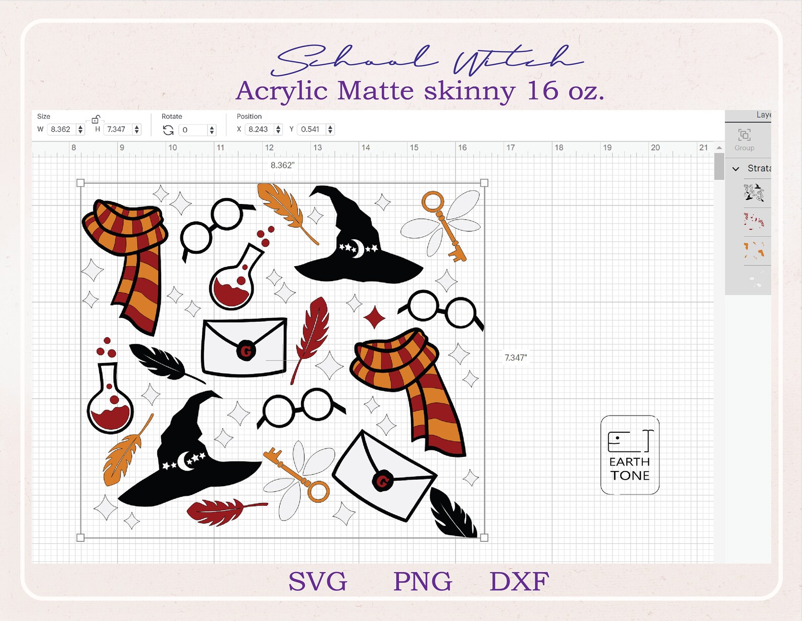 Witch School halloween autumn winter Christmas Full Wrap Etsy