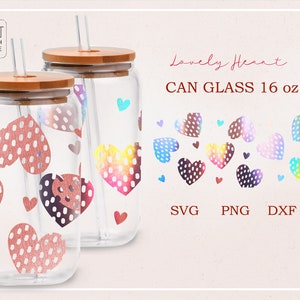 Adorável, Be mine Valentine, envoltório de coração para Libbey Glass 16oz arquivo PNG, DFX, SVG para Cricut, download digital