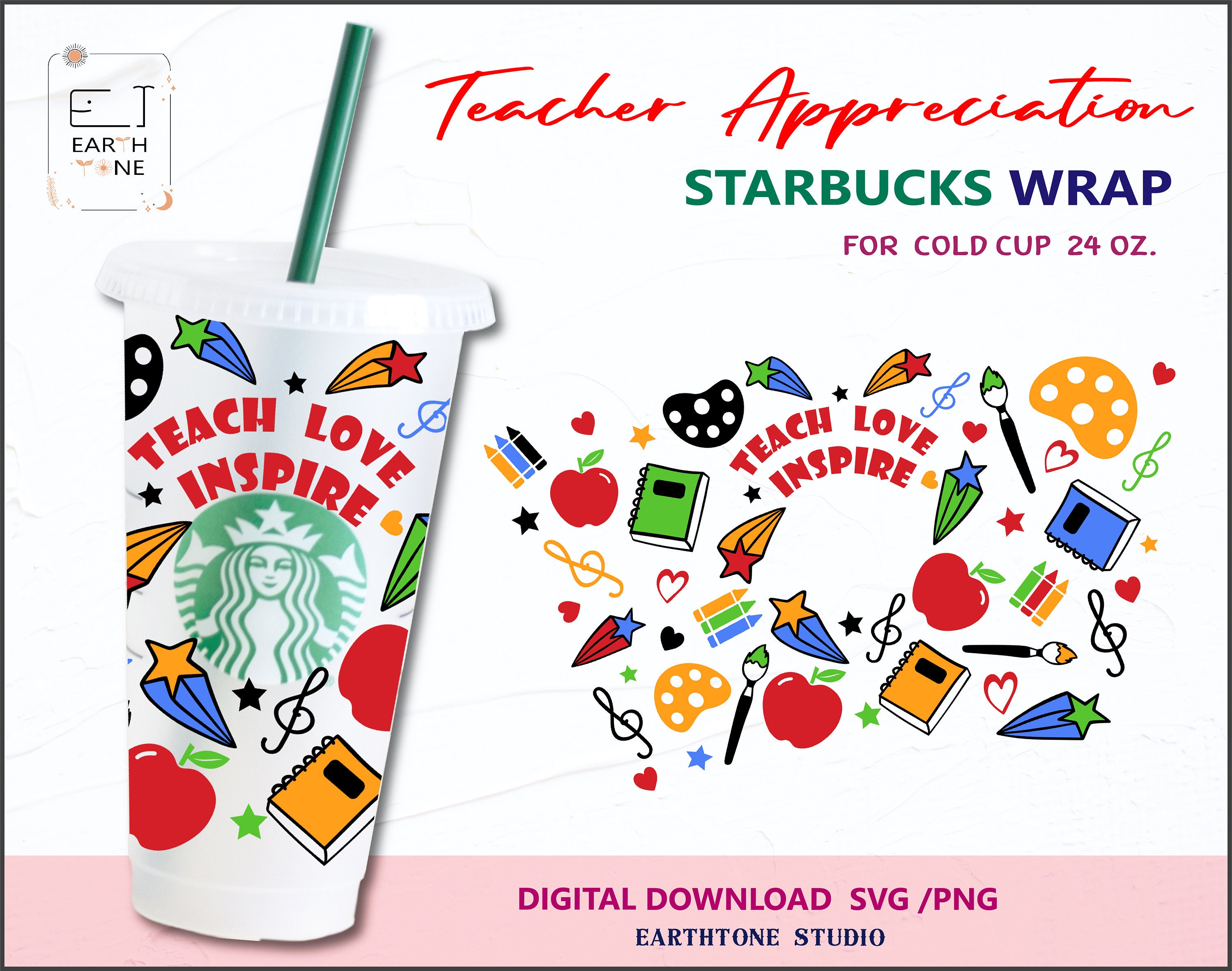 Free Free 182 Teach Love Inspire Svg Starbucks Cup SVG PNG EPS DXF File