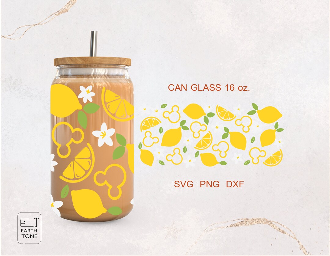 Lemon Dfx Summer Fruit Fresh and Bright Lemon Mouse Full Wrap for Libbey Beer Can ...