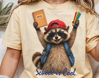 Back to school Png , Bruh We Back ,Funny Raccoon Teacher , School supplies (Digital Download)