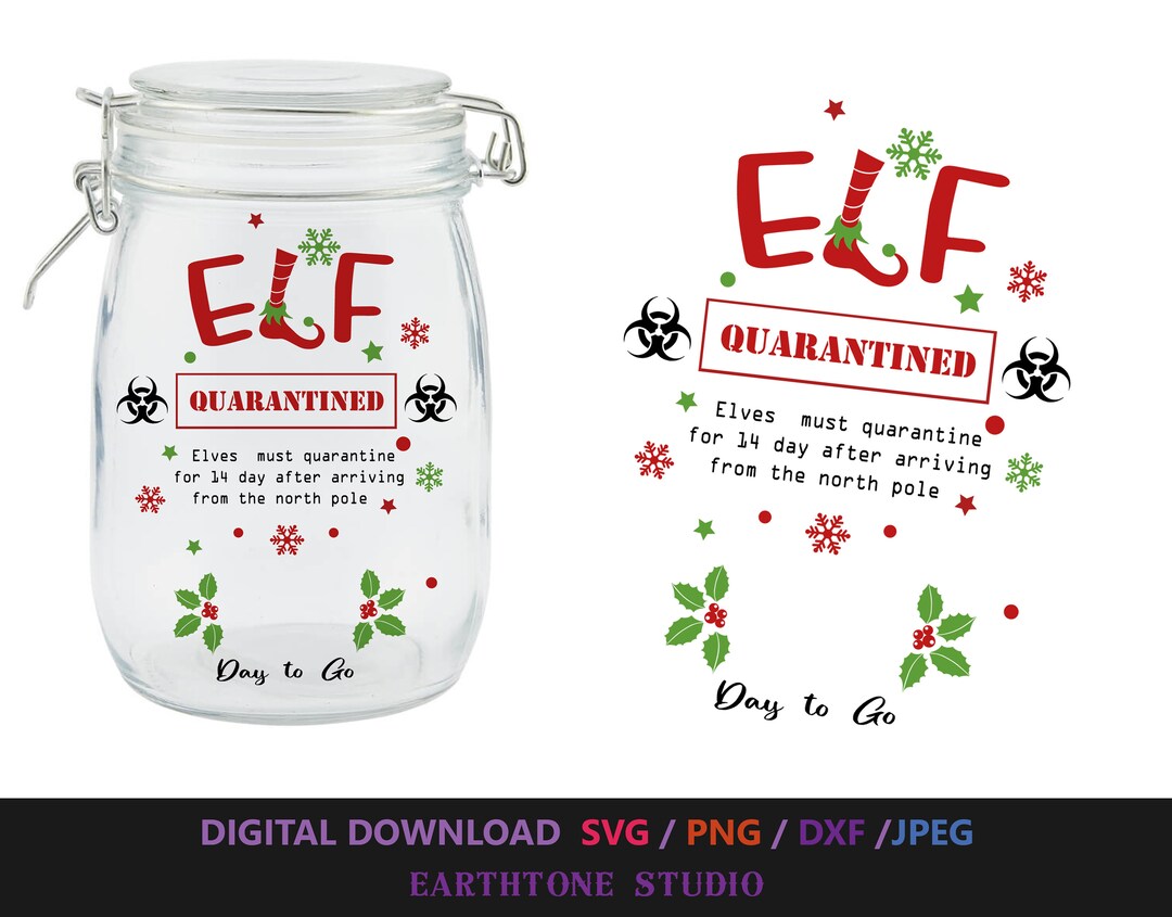 Elf Quarantine Jar ,elf's Isolation House Box, Christmas Countdown ,elf ...