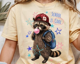School is Cool ,Back to school png , Bruh We Back , Funny Teacher , feral Raccoon (Digital Download)