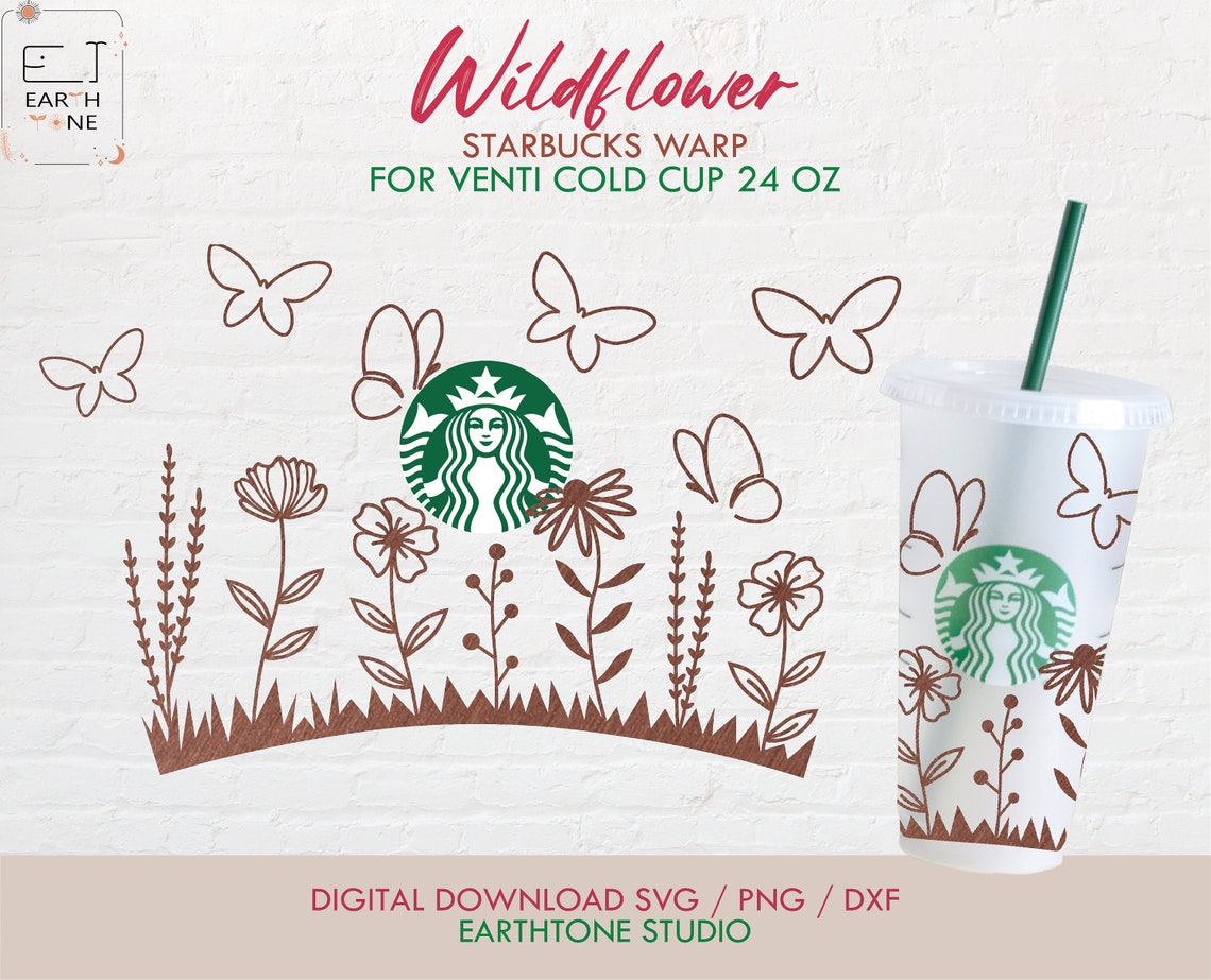 Download Wild Flower Starbucks SVG Wild flower svg Wild Floral svg ...