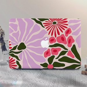 Retro Floral MacBook Caso Nuevo Macbook M2 M3 Air 13 15 Macbook Pro 13 A2338 Pro 14 A2779 Pro 16 2022 Pro 13/15 pulgadas Caja portátil única