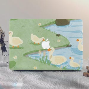 Cute Duck Cartoon MacBook Case New Macbook Pro 13 A2338 Macbook M2 Air 13 A2681 Pro 14 A3112 Pro 13/15/16 Inch Air 15 M3 Unique Laptop Case