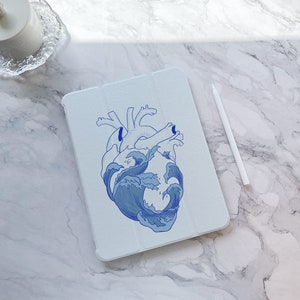 Anatomical Heart Painting iPad Case For 9.7&#39;&#39; 10.2&#39;&#39; 11&#39;&#39; 12.9&#39;&#39;Inch iPad Pro iPad 10 iPad Air 1 2 3 4 5 iPad Mini 2022 2021 2020 iPad Cover