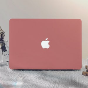 Dark Pink Simple MacBook Case macbook pro 13 2020 macbook air 13 2020 macbook pro 14 2021 macbook Pro 15/16 inch laptop case