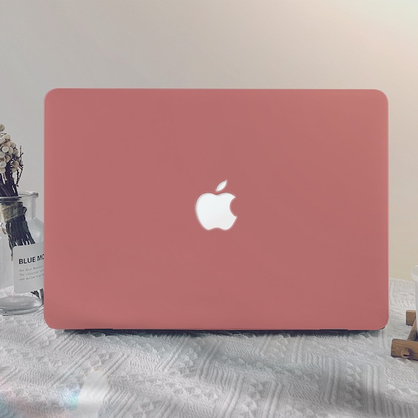 Dark Pink Simple MacBook Case macbook pro 13 2020 macbook air 13 2020 macbook pro 14 2021 macbook Pro 15/16 inch laptop case