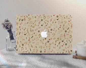 Modne, twarde, matowe etui na MacBooka Pro 13 2022, MacBook Air 13 2025, MacBook Pro 14 2024, MacBook Pro 15/16, prezent dla miłośnika muzyki