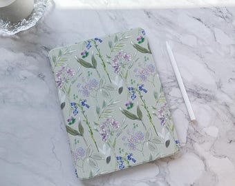 Wildflower Painting Art iPad Case, iPad Air 6 iPad 10 10.9" 2022 iPad Pro 12.9'' 2021 iPad Pro Case iPad mini 6, iPad 9/8,10.2", iPad Cover